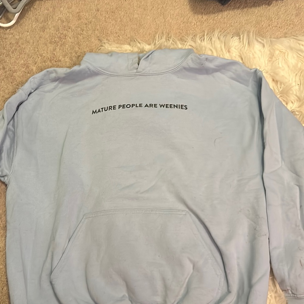 BENITEZ by Baylen Levine mature people are weenies hoodie